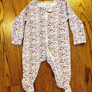 Carter's Floral Footie - Pink and White